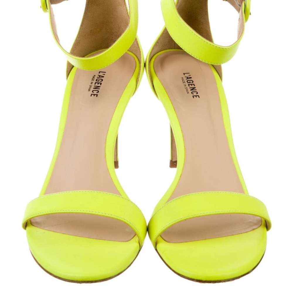 L’Agence Neon Yellow Women's Heels - Picture 4 of 8